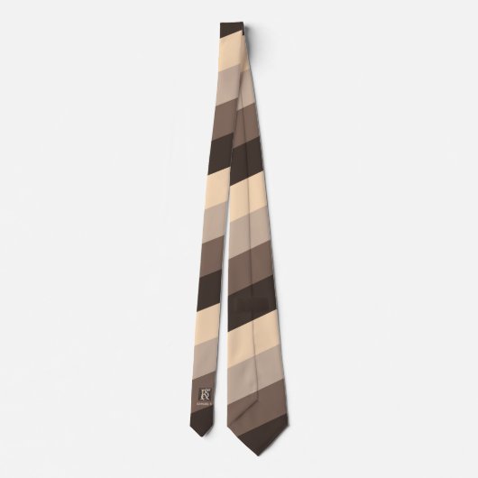 Monogramm der Farbpalette Mocha Krawatte (Rückseite)