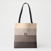 Monogramm der Farbpalette Mocha Tasche (Vorderseite)