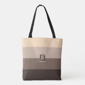 Monogramm der Farbpalette Mocha Tasche (Rückseite)