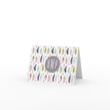 Monogramm der Federn und Pfeile