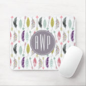 Monogramm der Federn und Pfeile Mousepad (Mit Mouse)