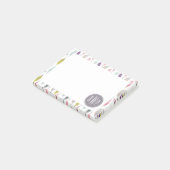 Monogramm der Federn und Pfeile Post-it Klebezettel (angewinkelt)