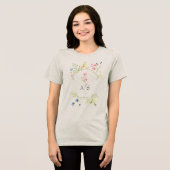 Monogramm der Garden-Engagement-Partei Tri-Blend Shirt (Vorderseite voll)