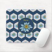 Monogramm der geometrischen Blume Mousepad (Mit Mouse)