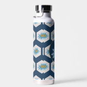 Monogramm der geometrischen Blume Trinkflasche (Rechts)