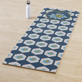 Monogramm der geometrischen Blume Yogamatte