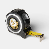 Monogramm der goldenen Rose Maßband (Winkel)