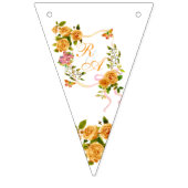 Monogramm der goldenen Rose Wimpelkette (Erste Fahne)