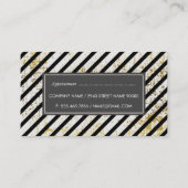 Monogramm der goldenen Streifen (Terminkarte) Terminkarte (Rückseite)