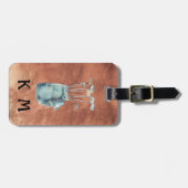 Monogramm der Golftasche Personalisiert einzigarti Gepäckanhänger (Vorderseite horizontal)