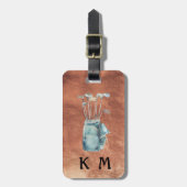 Monogramm der Golftasche Personalisiert einzigarti Gepäckanhänger (Vorderseite vertikal)