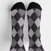 Monogramm der grauen Raute Socken (Oben)