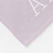 Monogramm der grauen und der Lilac-Streifen | Edit Fleecedecke (Ecke)