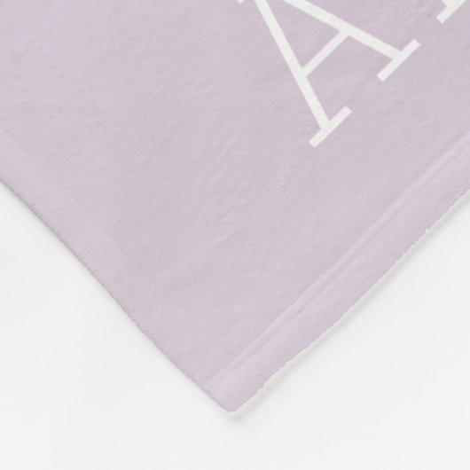Monogramm der grauen und der Lilac-Streifen | Edit Fleecedecke (Ecke)