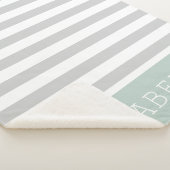 Monogramm der grauen und der Minusstreifen | Editi Sherpadecke (3/4)