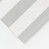 Monogramm der grauen und gelben Streifen Fleecedecke (Ecke)