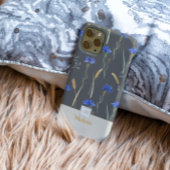 Monogramm der grauen Wildblume Case-Mate iPhone Hülle