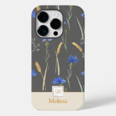 Monogramm der grauen Wildblume Case-Mate iPhone Hülle (Rückseite)