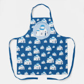 Monogramm der griechischen Insel Santorini Schürze (Vorderseite)