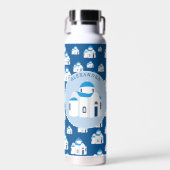 Monogramm der griechischen Insel Santorini Trinkflasche (Vorne)