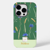 Monogramm der grünen Wildblume Case-Mate iPhone Hülle (Rückseite)