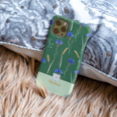 Monogramm der grünen Wildblume Case-Mate iPhone Hülle