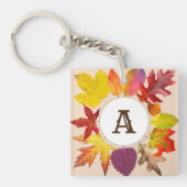 Monogramm der Herbstlaube Schlüsselanhänger (Vorderseite)