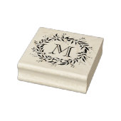 Monogramm der Holiday Laurels und Berries Wreath F Gummistempel (Stempel)