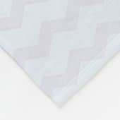 Monogramm der hübsch rosa Aquarell-Blume Fleecedecke (Ecke)