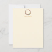 Monogramm der Kalligrafie der Kalligrafie des Herb Mitteilungskarte (Vorderseite)