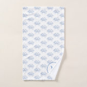 Monogramm der klassischen Coastal Blue and White C Badhandtuch Set (Handtuch)