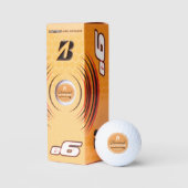Monogramm der klassischen Golfers mit Kugelbezeich Golfball (Verpackungen)