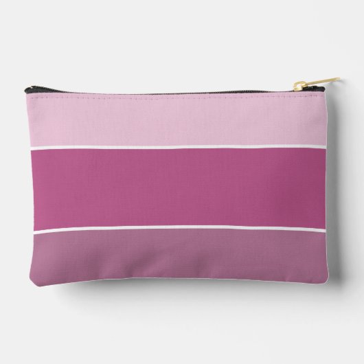 Monogramm der lila Streifen Zubehörtasche (Rückseite)