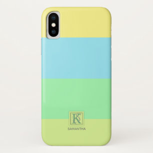 Monogramm der Limonen Farbpalette im Sommer Case-Mate iPhone Hülle