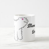 Monogramm der Mama-Bärenstars Kaffeetasse (Mittel)