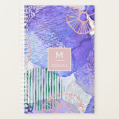 Monogramm der Meeresflora in abstrakter Farbe Planer (Vorderseite)