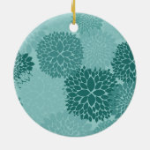 Monogramm der Mini-Blume Keramikornament (Hinten)