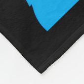 Monogramm der Minimalistischen abstrakten Katzenko Fleecedecke (Ecke)