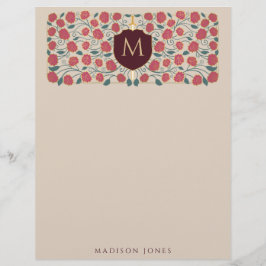 Monogramm der mittelalterlichen Fantasie von Schwe Briefbogen