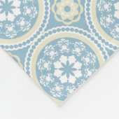 Monogramm der modernen Familie Fleecedecke (Ecke)