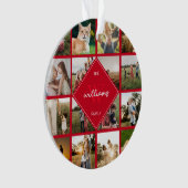 Monogramm der modernen Fotokassenfamilie Ornament (Vorderseite)