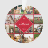 Monogramm der modernen Fotokassenfamilie Ornament (Vorderseite)