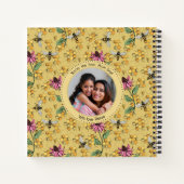 Monogramm der modernen Gelben Königin Notizblock (Rückseite)