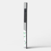 Monogramm der modernen geometrischen Minze Grüngra Case-Mate iPhone Hülle (Rückseite / Links)