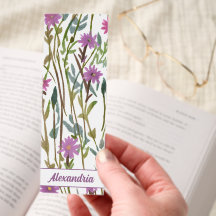 Monogramm der modernen Lila Wildblume