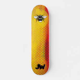 Monogramm der modernen städtischen Hummeln Skateboard