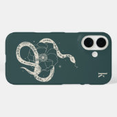Monogramm der mystischen botanischen Schlangenbekl Case-Mate iPhone Hülle (Rückseite (Horizontal))