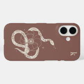 Monogramm der mystischen botanischen Schlangenbekl Case-Mate iPhone Hülle (Rückseite (Horizontal))