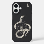 Monogramm der mystischen botanischen Schlangenbekl Case-Mate iPhone Hülle (Rückseite)