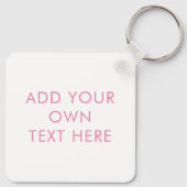 Monogramm der niedlichen floralen Katzen Schlüsselanhänger (Rückseite)